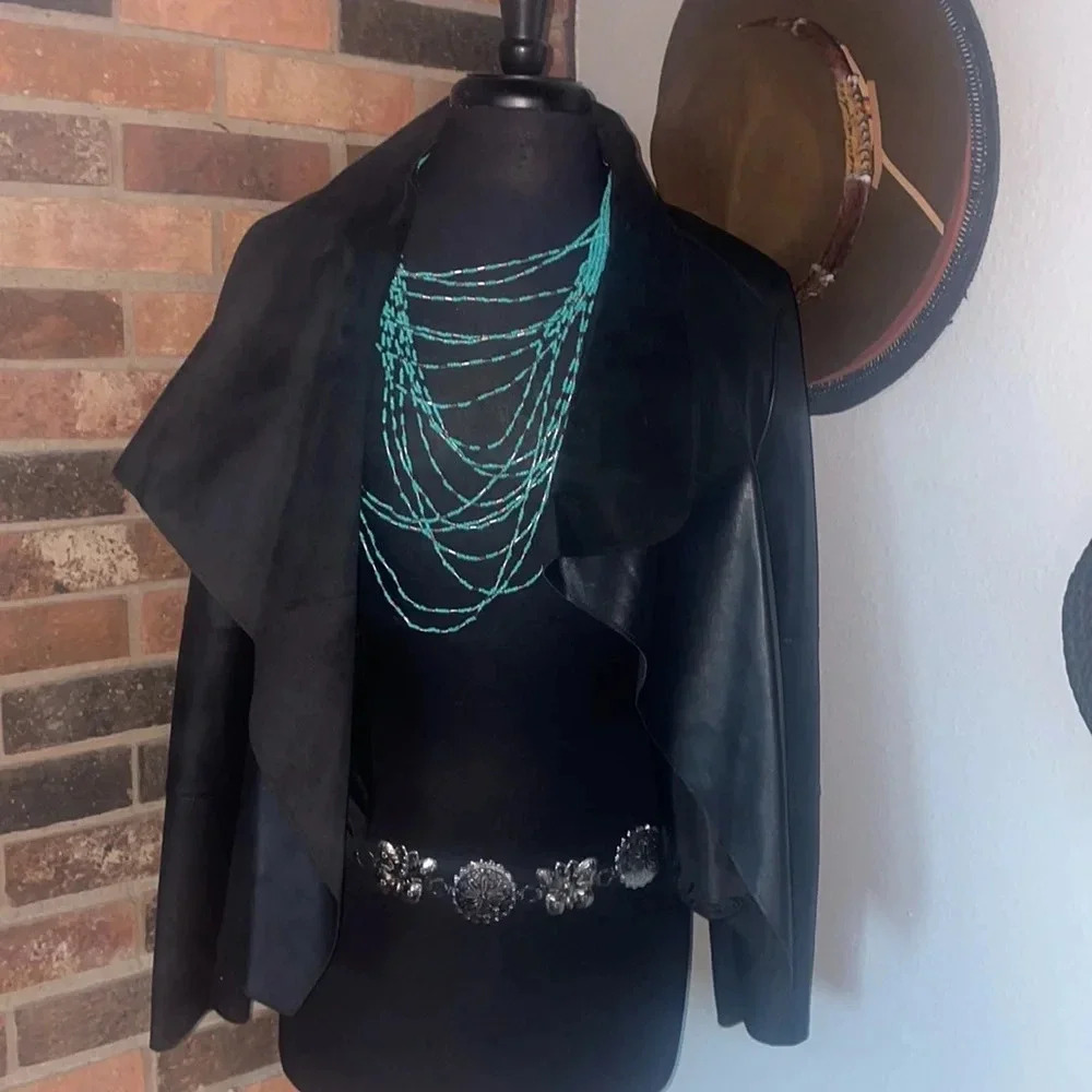 Black Bagatelle Leather Jacket‎ M